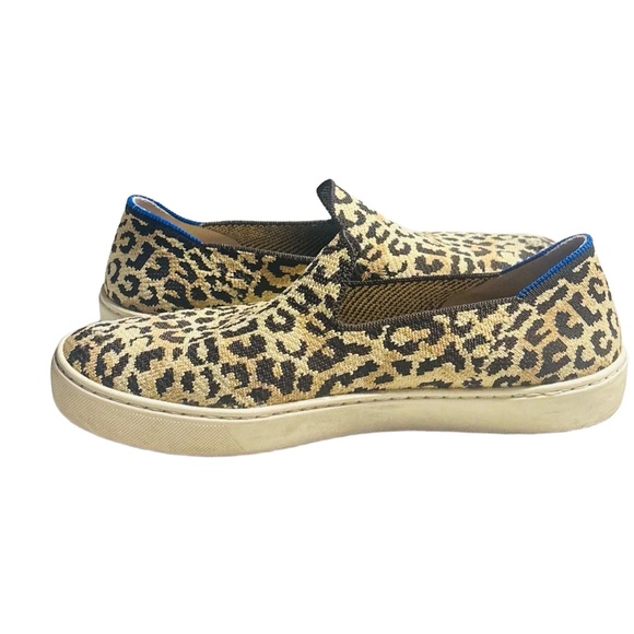 Rothy Shoes Womens Size 9.5 Leopard Print Canvas Slip-on Sneakers Animal Print‎ - Picture 5 of 9